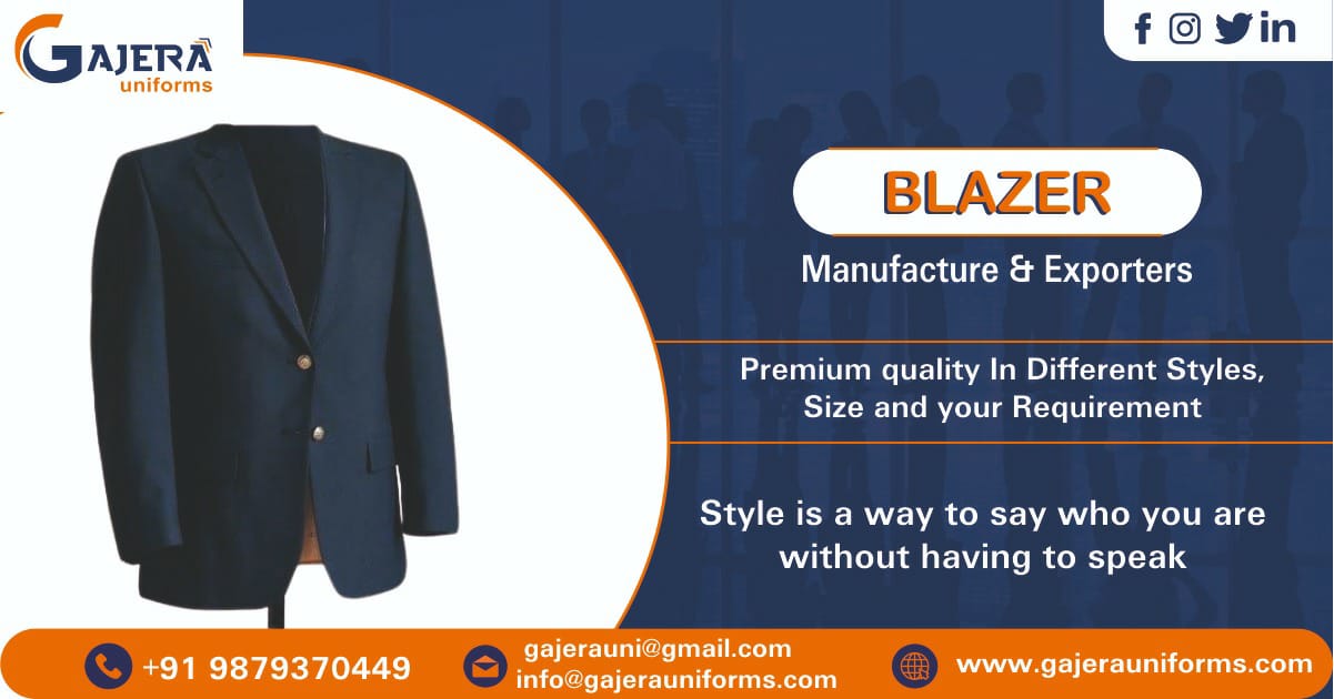 Blazer Manufacturer & Exporters in India