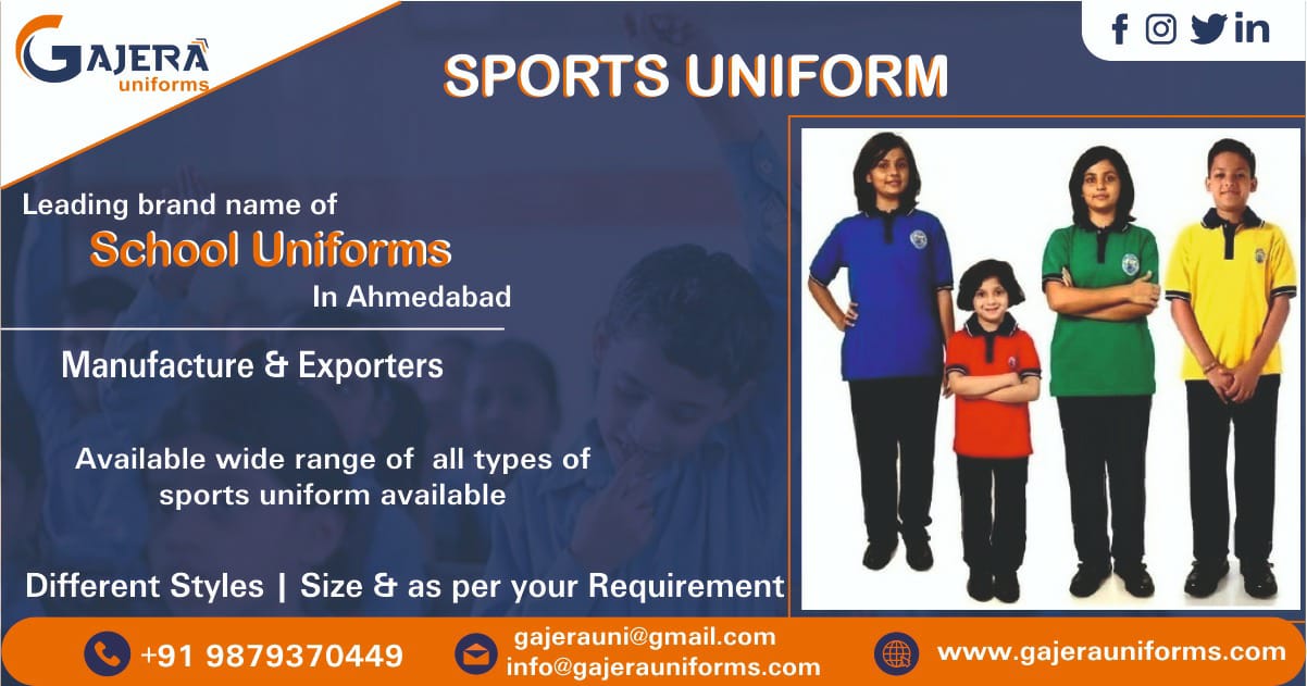 Sports Uniforms Manufacturer & Exporter in Ahmedabad