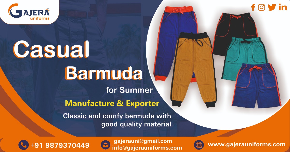 Casual Barmuda Manufacturer & Exporter in Ahmedabad